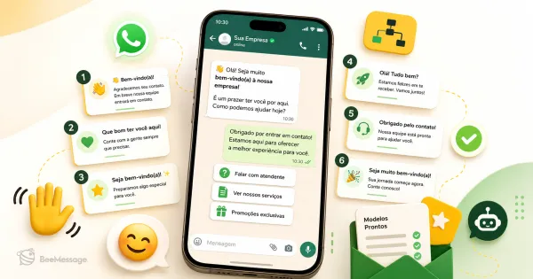 Mensagem de Boas Vindas no WhatsApp: 15 Modelos Prontos que Encantam